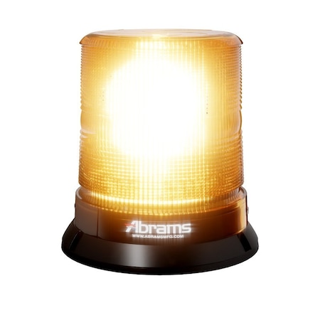 Abrams StarEye 7" Dome 12 LED Magnet/Permanent Mount Beacon - Amber SB-700-A